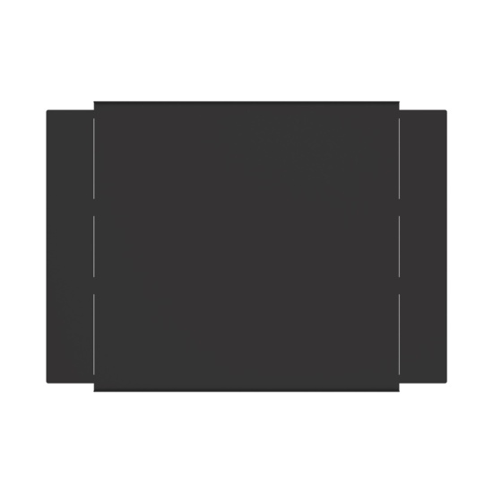 MM20BDC16-B Top view of 16 in MM20 Base Cust Cover - Black
