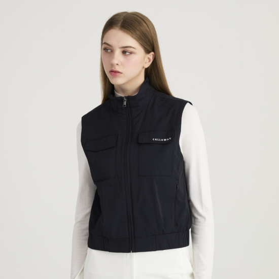 가을 여성 포켓 안감 베스트