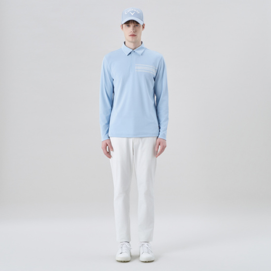 남성 봄 저지믹스 긴팔티셔츠