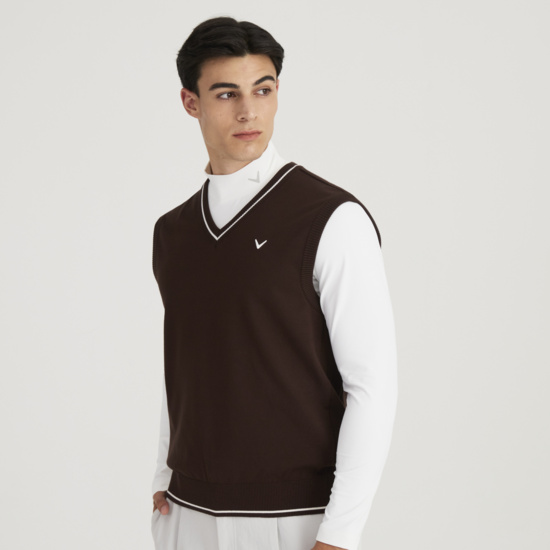 가을 남성 브이넥 니트 베스트