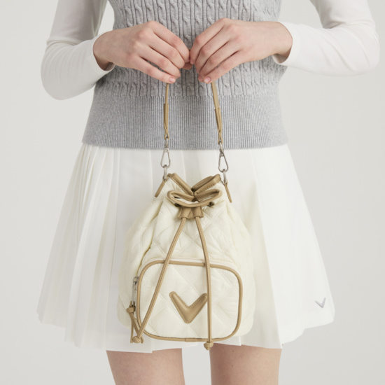 여성 패딩 버킷백