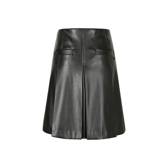 가을 여성 레더라이크 중기장 큐롯