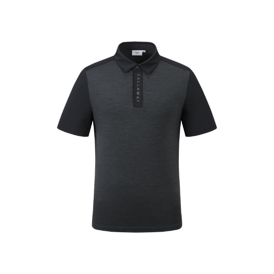 여름 배색 Y에리 반팔 티셔츠