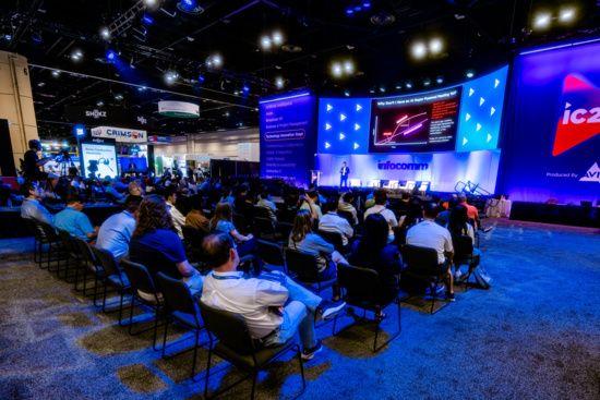 Crowded InfoComm Stage Area