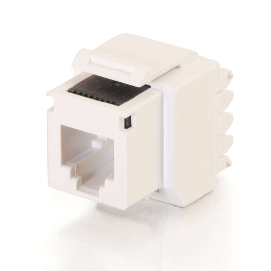 Cat3 RJ11/RJ12 Keystone Jack White Keystone Jacks and Inserts