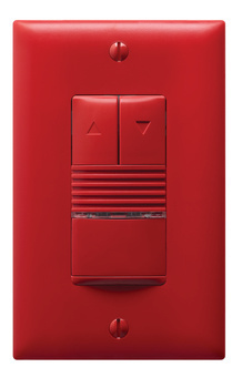 0-10V PIR Wall Switch Occ sensor, 120/277V, Red, USA | Wall Switch ...