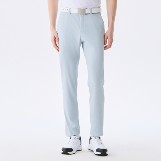 여름 펀칭 오비 밴드 슬림핏 팬츠