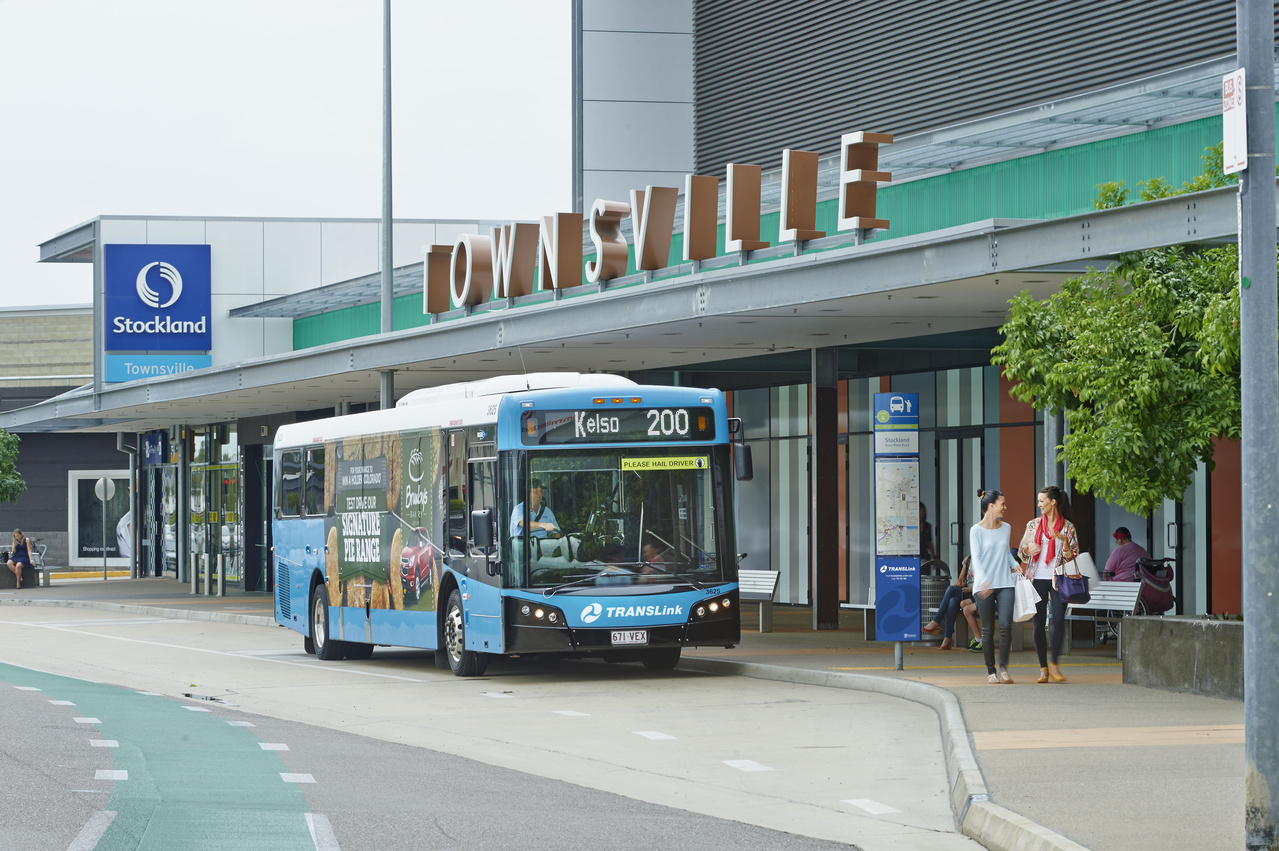 Bus at Townsville stop